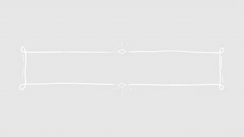 Decorative elements featuring a title frame with wavy, looping hand-drawn lines Stock Footage 341546950