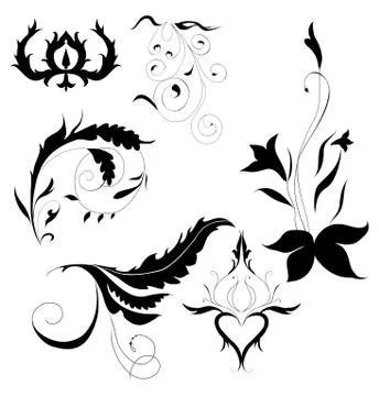 Decorative elements Stock Illustration