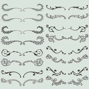 Decorative elements Stock Illustration
