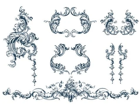 Decorative elements Stock Illustration