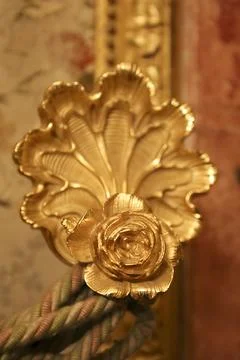 Decorative elements in the Interior of The Royal Palace of Aranjuez Stock Photos