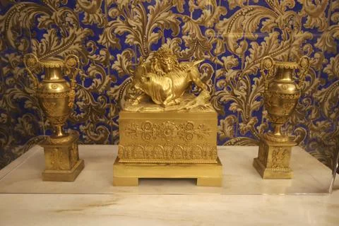 Decorative elements in the Interior of The Royal Palace of Aranjuez 写真素材