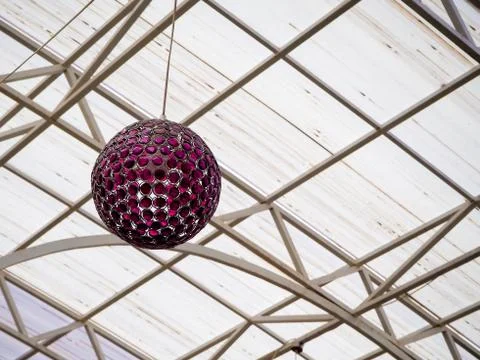 Decorative elements made of artificial materials and special plants Stock Photos