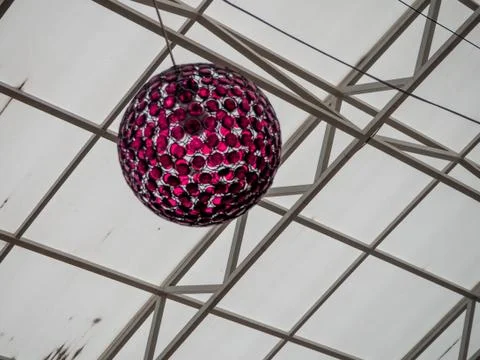 Decorative elements made of artificial materials and special plants Stock Photos