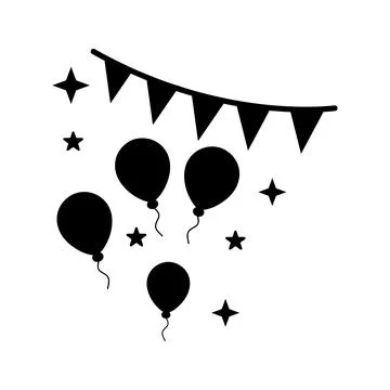 Decorative, elements, party icon. Illustrazione stock