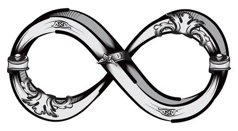 Decorative endless symbol Stock Illustration