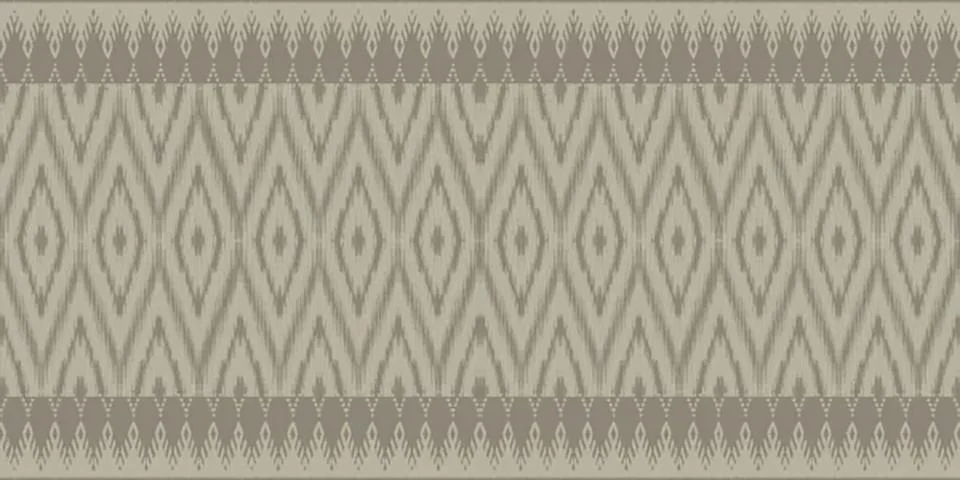 Decorative ethnic pattern with geometric shapes in beige Stockillustratie