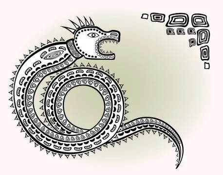 Decorative ethnic pattern in style of Indian and Northern Russian populations of Stock Illustration