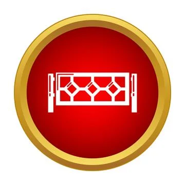 Decorative fence panel line vector icon design イラスト素材