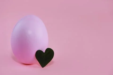 Decorative festive pink easter eggs Stock Photos