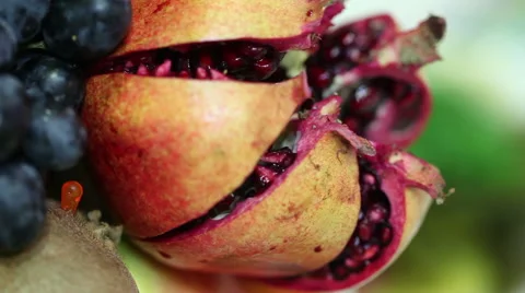 Decorative festive table with fruit Видео 61627740