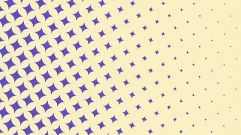 A decorative field of overlapping four-point shapes fades from dense detail.. Ilustración de archivo
