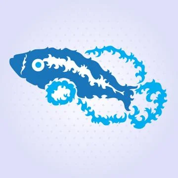 Decorative fish Stock Illustration