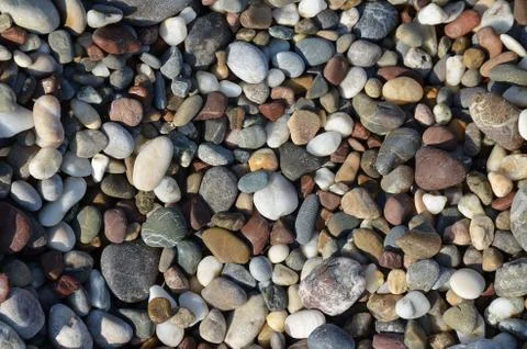 Decorative floor pattern of a gravel stone Stock Photos