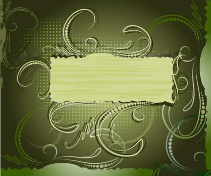 Decorative floral background. Stock Illustration