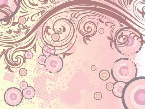 Decorative Floral Background Stock Illustration