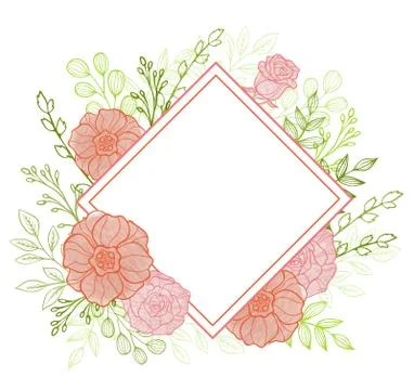 Decorative floral background Stock Illustration