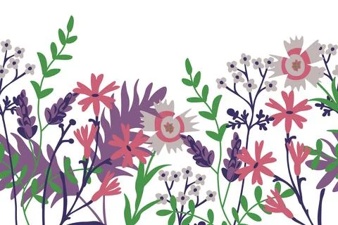 Decorative floral background Stock Illustration