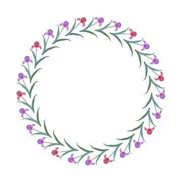 Decorative floral frame Stock Illustration