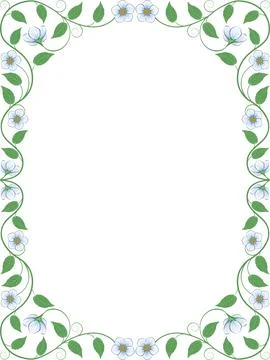 Decorative floral frame Stock-Illustration