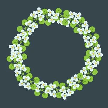 Decorative floral frame Stock Illustration
