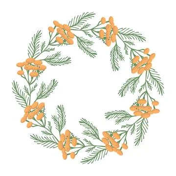 Decorative floral frame Illustrazione stock