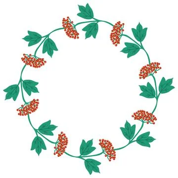 Decorative floral frame Stock Illustration