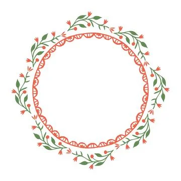 Decorative floral frame Stock-Illustration