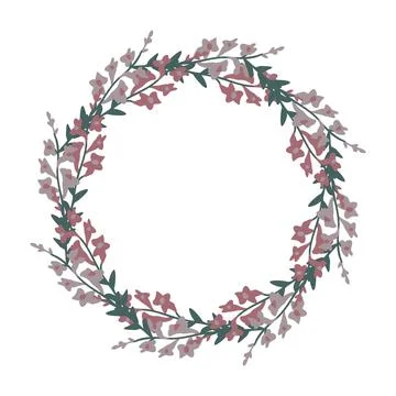 Decorative floral frame Stock Illustration