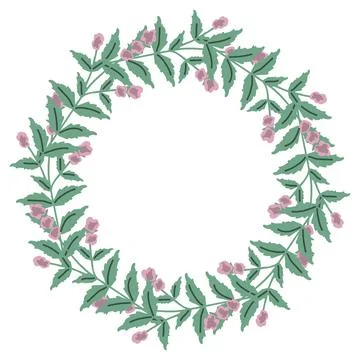 Decorative floral frame Stock Illustration