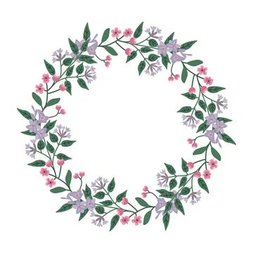 Decorative floral frame Stock Illustration