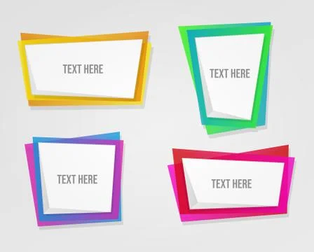 Decorative floral frames vector set Stock Illustration