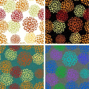 Decorative floral pattern. Spring blossom. Abstract fabric texture. Vector fl Stock Illustration