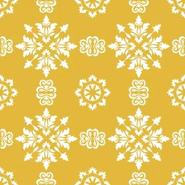 Decorative floral vector seamless pattern design Stock Illustration