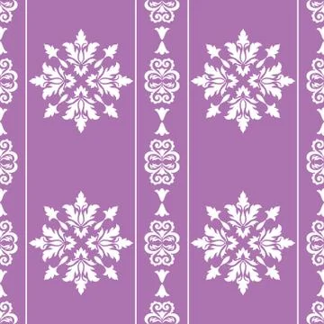 Decorative floral vector seamless pattern design Stock Illustration