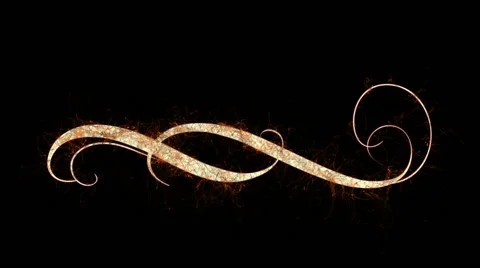 Decorative Flourish element Stock Footage 62709655