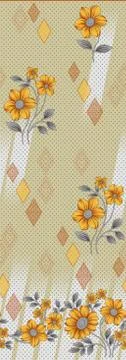 Decorative flower design with digital background Stock Illustration