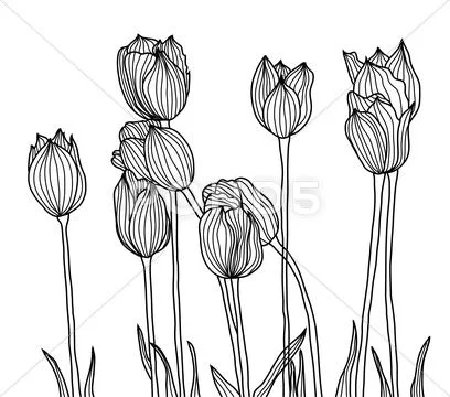Decorative flower Stock Illustration