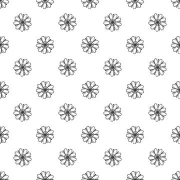 Decorative flower pattern seamless Stock Illustration