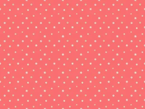 Decorative flower as seamless pattern isolated on pink background ep21 イラスト素材