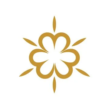 Decorative Flower vector Logo Template Illustration Design Stock Illustration