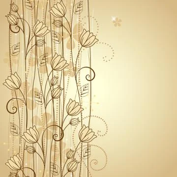 Decorative flowers Stock Illustration