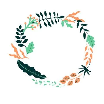 Decorative foliage frame Stock-Illustration