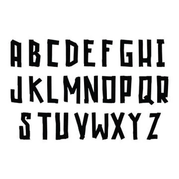 Decorative font Stock Illustration