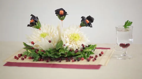 Decorative Food Composition Stock Footage 51686031