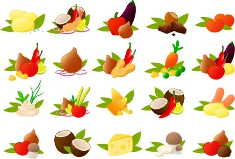 Decorative food Stock Illustration