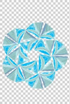 Decorative form made of elements reminiscent of sea waves. Stock Illustration