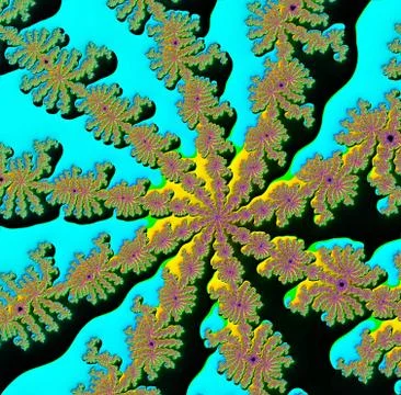 Decorative fractal background  Stock Illustration