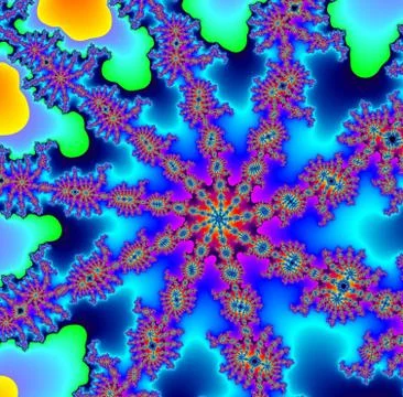 Decorative fractal background  Stock Illustration