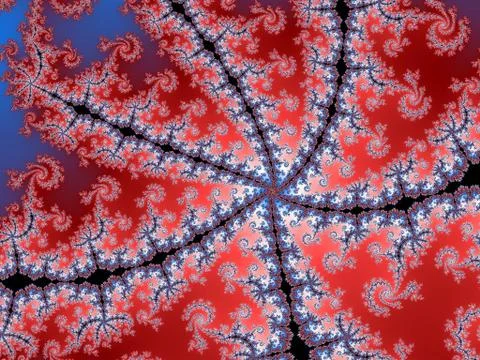 Decorative fractal background  Stock Illustration